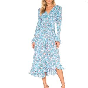 STINE GOYA Blue Floral Dress